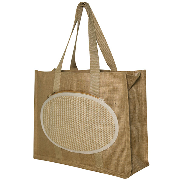 Jute Bag with Canvas Pocket A Stylish and Sustainable Way to Carry Your  Essentials